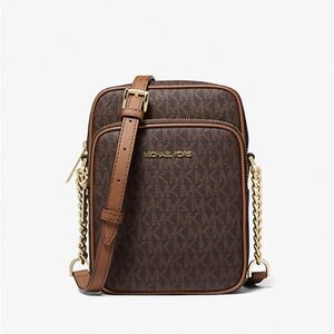 Michael Kors Jet Set Travel‎ Medium Logo Crossbody Bag NWT in packaging